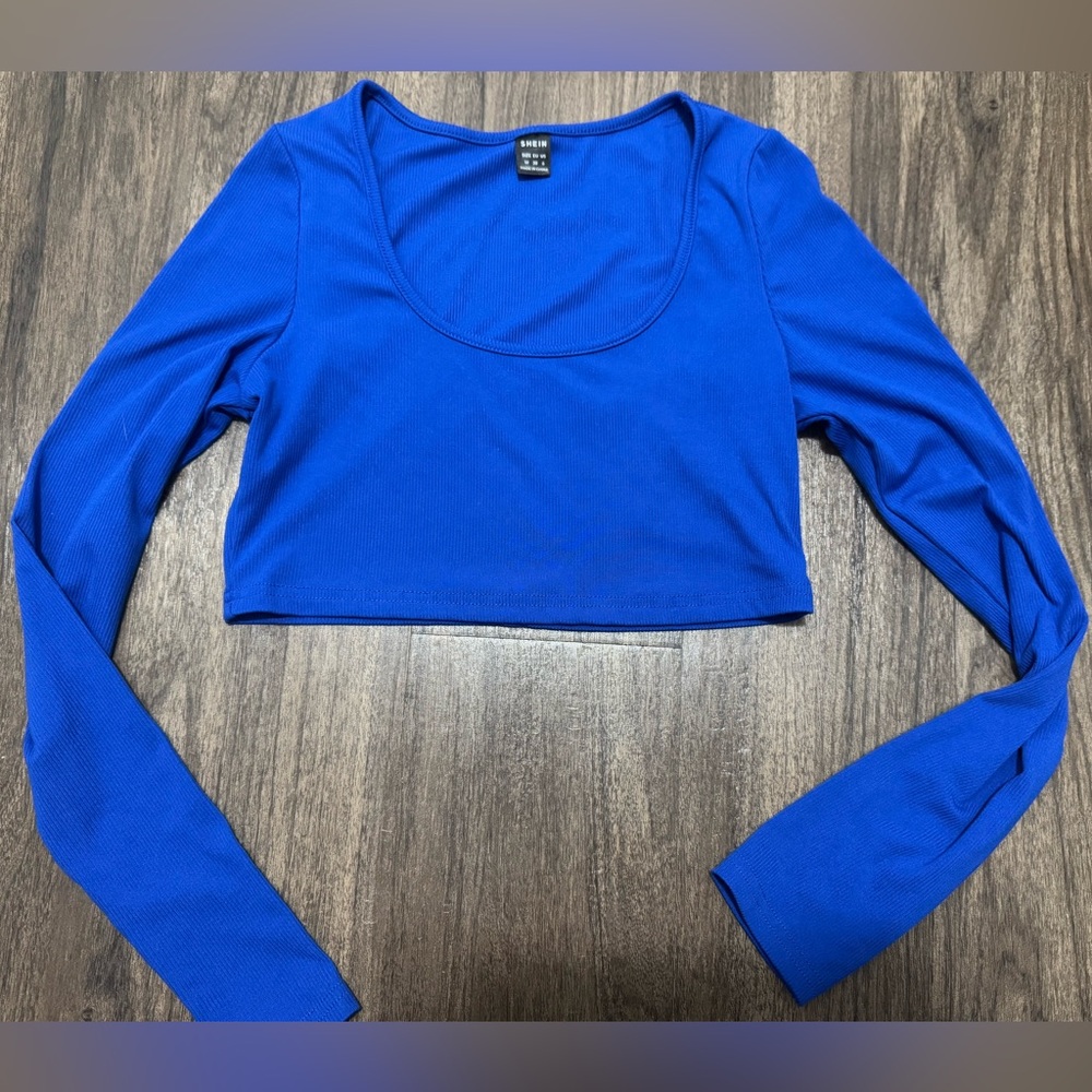 Royal blue shein long sleeve